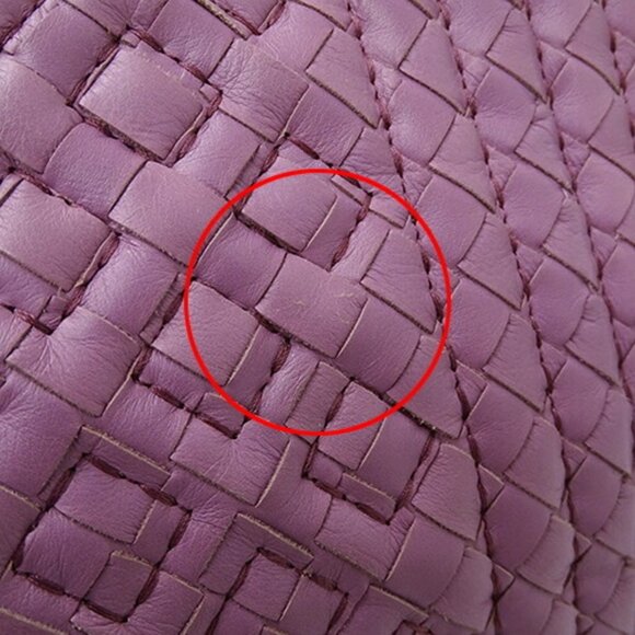 BOTTEGA VENETA Pink Leather Intrecciato Tote Bag - Picture 14 of 15